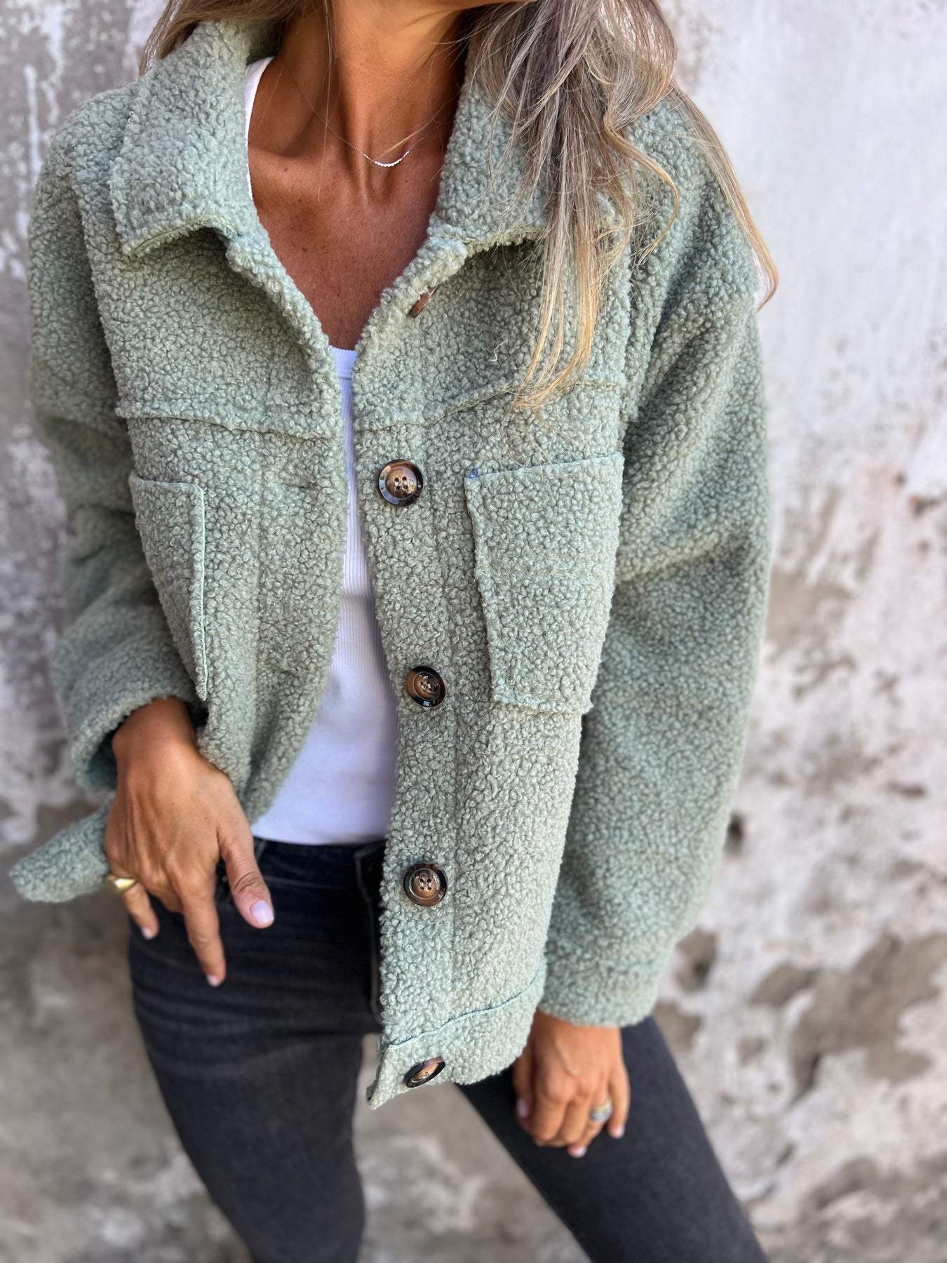 Elegante Damen Herbstjacke Mit Reverskragen
