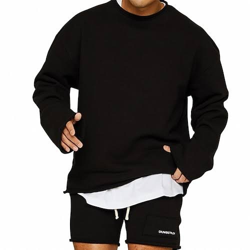 Einfacher Herren Pullover - Minimalistisch Casual - IdealeKleiden