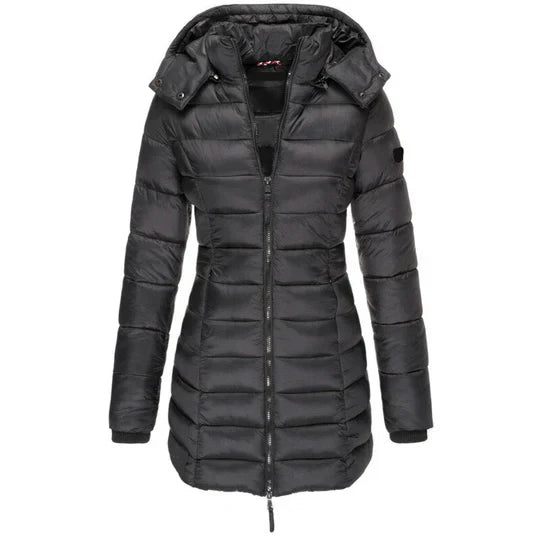 Lara - Warme Daunenjacke Lang Wintermantel
