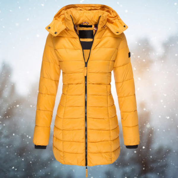 Warme Pufferjacke Damen - Fitted Design - Wasserfest - Abnehmbare Kapuze
