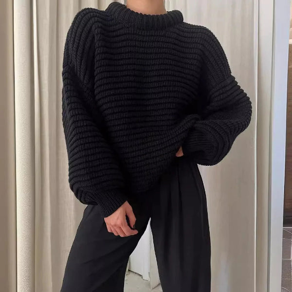 Große Strickpullover Damen Übergröße Wollmix