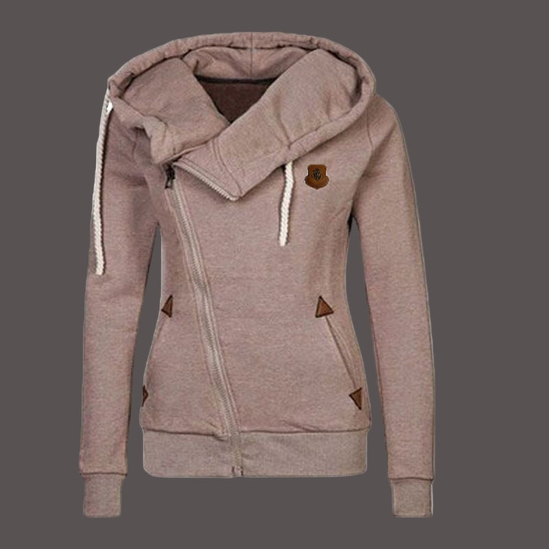 Kapuzenjacke Unisex Asymmetrisch Modern