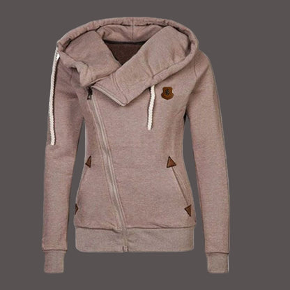 Kapuzenjacke Unisex Asymmetrisch Modern
