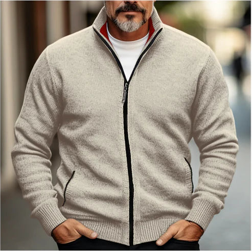 Herren Cardigan Warm Mit Seitentaschen - IdealeKleiden