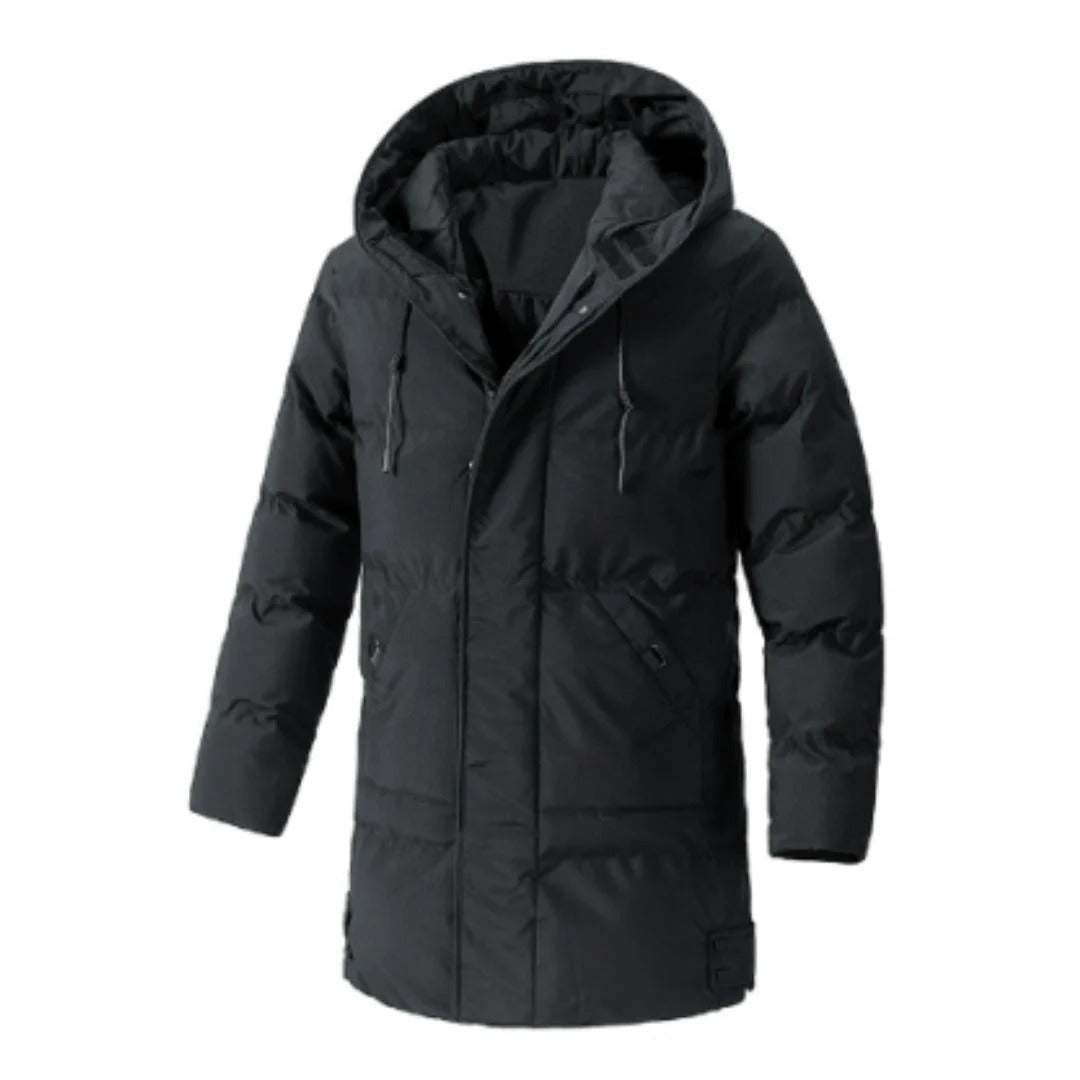 Wasserabweisende Winterjacke Kapuze Mittellang