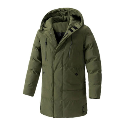 Wasserabweisende Winterjacke Kapuze Mittellang