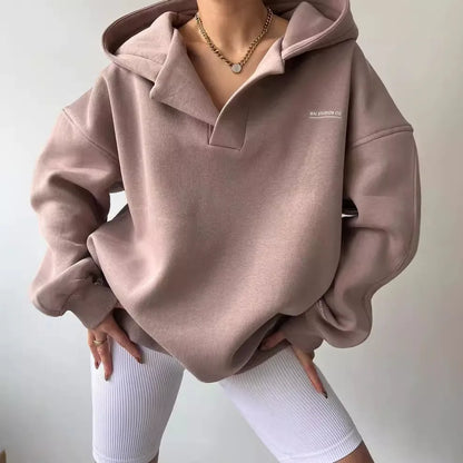Große Kapuzenpullover Übergröße Fleece Bequem