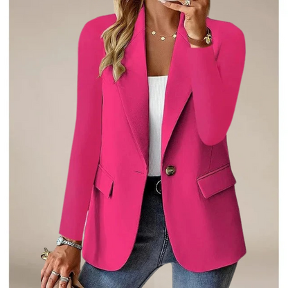 Klassischer Damenblazer Elegant Schwarz
