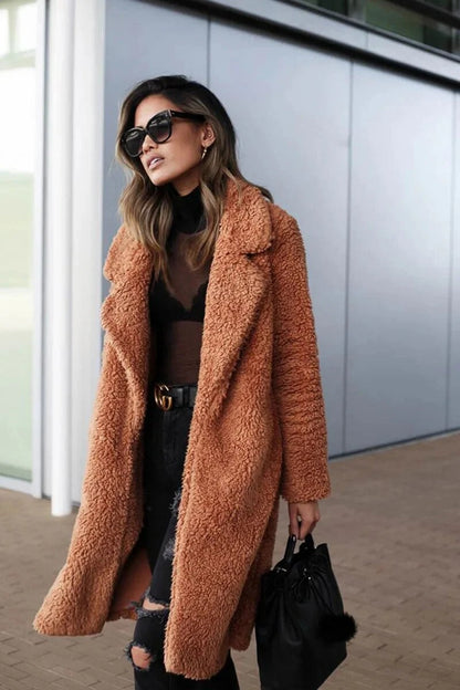 Weiche Damenjacke Teddy Optik