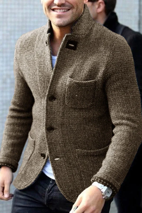 Maßgeschneiderte Blazer Damen Elegant Wollblazer Knöpfe - IdealeKleiden