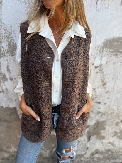 Weiche Lammfellfleece Kleidung Lockere Passform