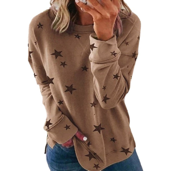 Bequemes Sweatshirt Langarm Casual