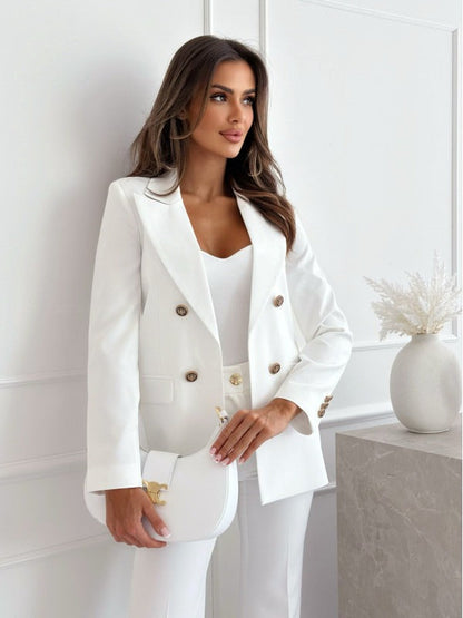 Klassischer Blazer Damen Tailliert Elegant Vielseitig