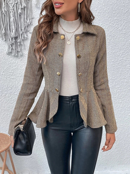 Eleganter Blazer Damen Slim Fit Büro Look