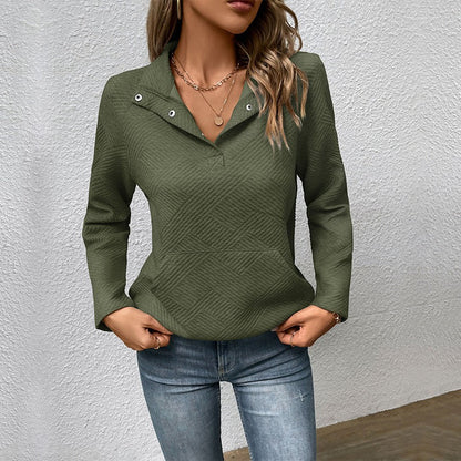 Klassisches Sweatshirt Stehkragen Modern Design
