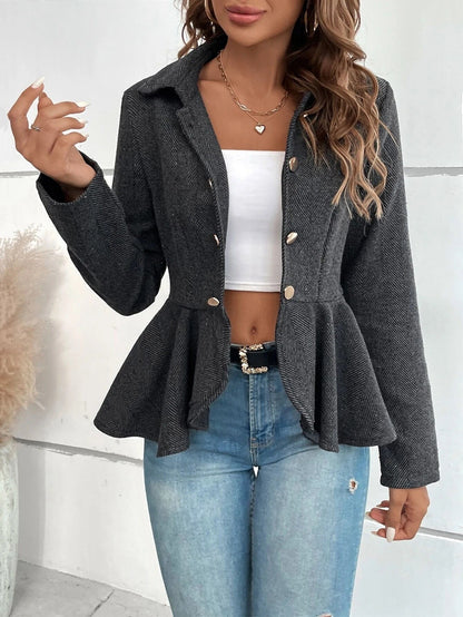 Eleganter Blazer Damen Slim Fit Büro Look - IdealeKleiden