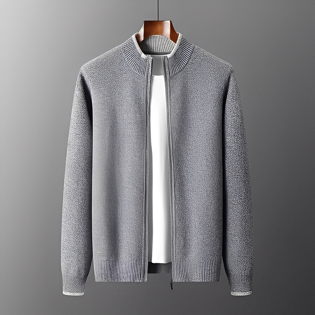 Herren Cardigan Lässig Reißverschluss Modern