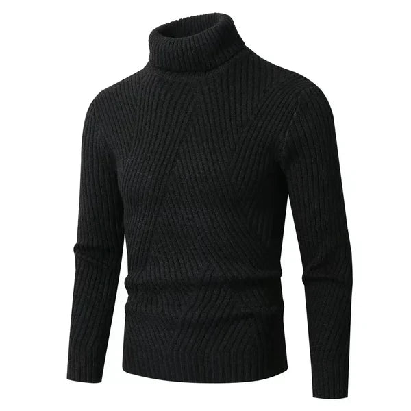Slim Fit Rollkragenpullover aus Merinowolle - IdealeKleiden