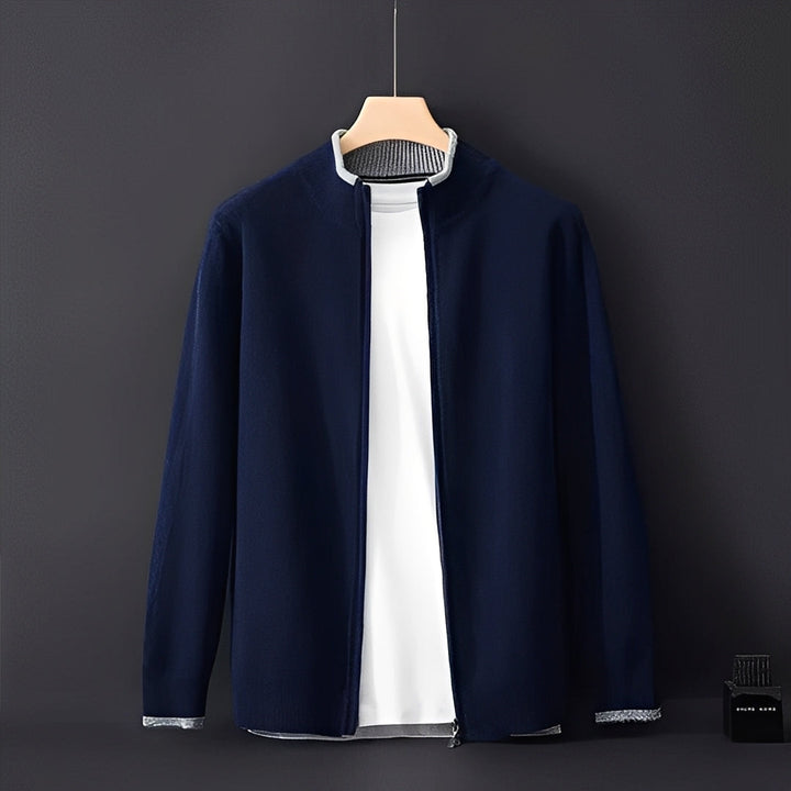 Herren Cardigan Lässig Reißverschluss Modern