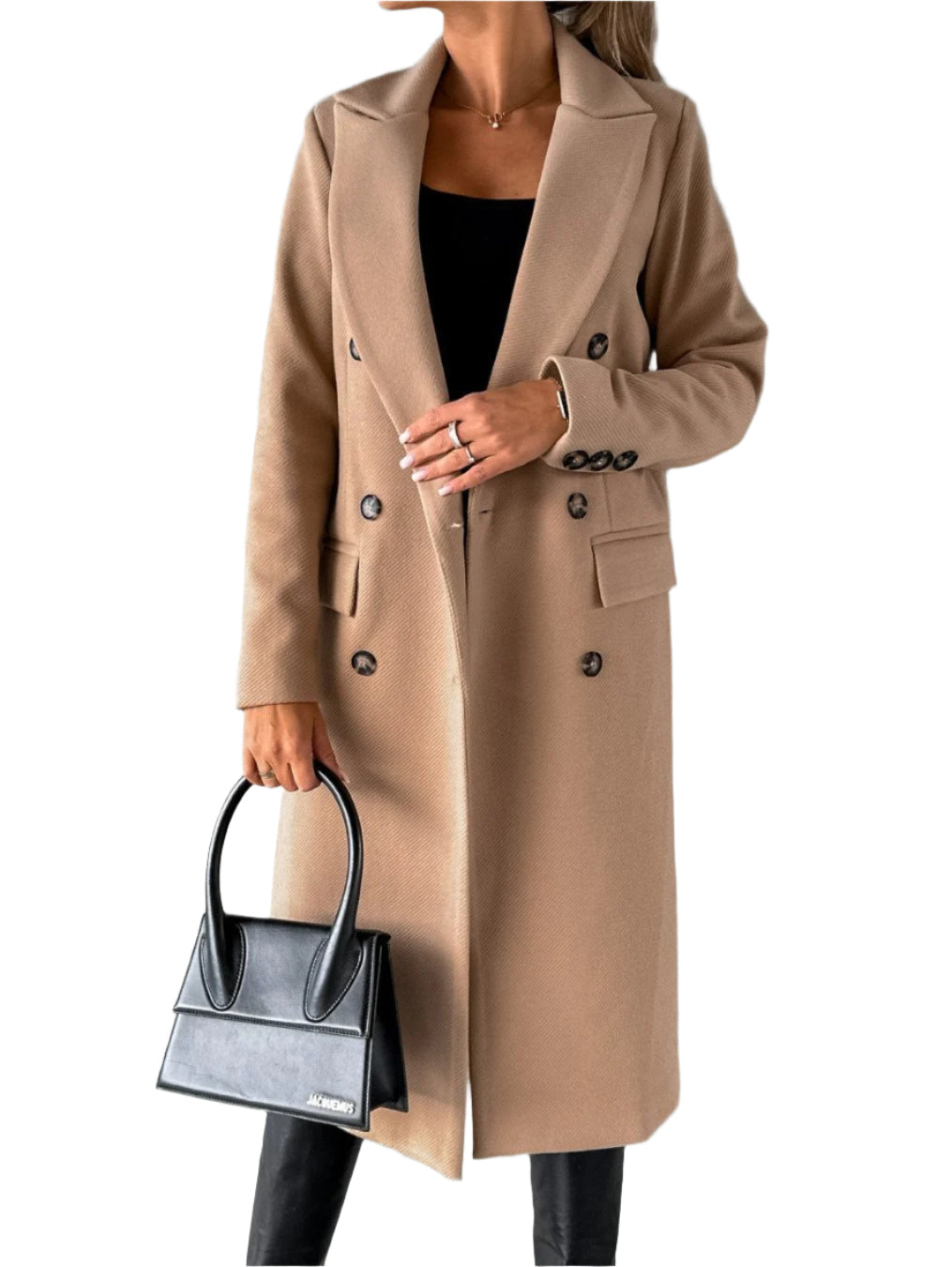 Eleganter Trenchcoat Damen Klassisch Knie-lang