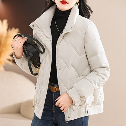 Winterjacke Damen Gepolstert Lässig Reißverschluss