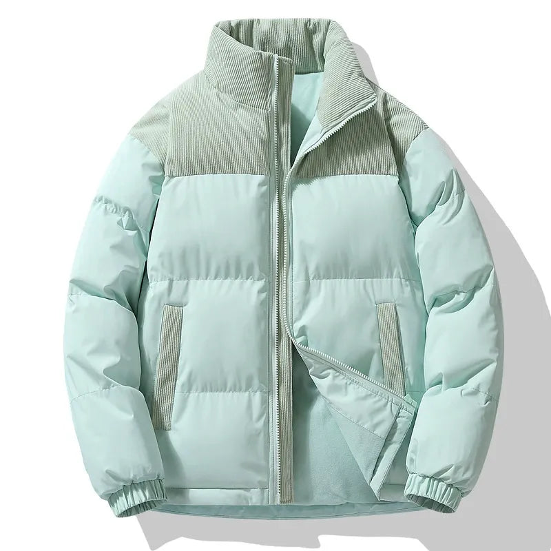 Winterjacke Oversized Gequiltet Corduroy Kragen