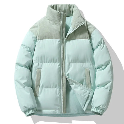 Winterjacke Oversized Gequiltet Corduroy Kragen
