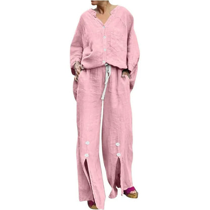 Kleiden Set Strickjacke und Hose Bequem Baumwoll