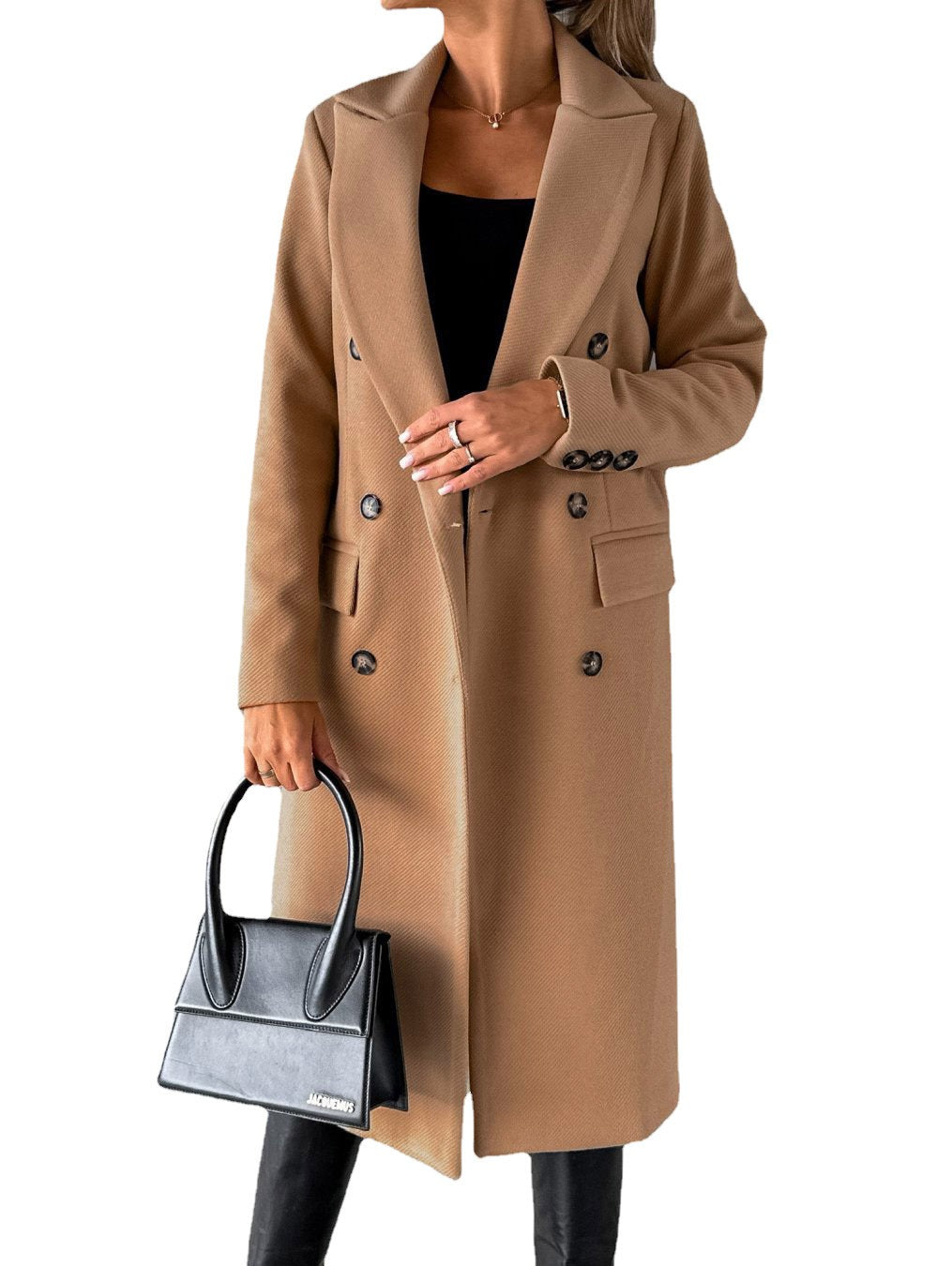 Eleganter Trenchcoat Damen Klassisch Knie-lang