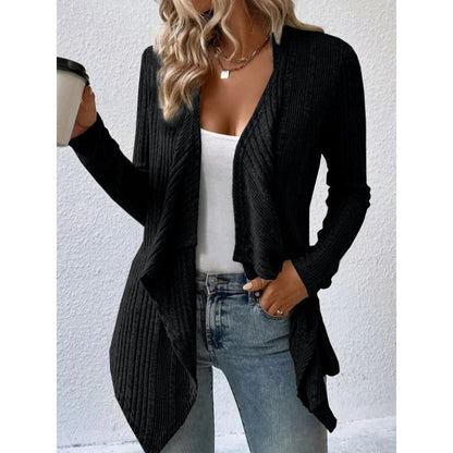 Bequeme Strickjacke Wollmix Relaxed Fit