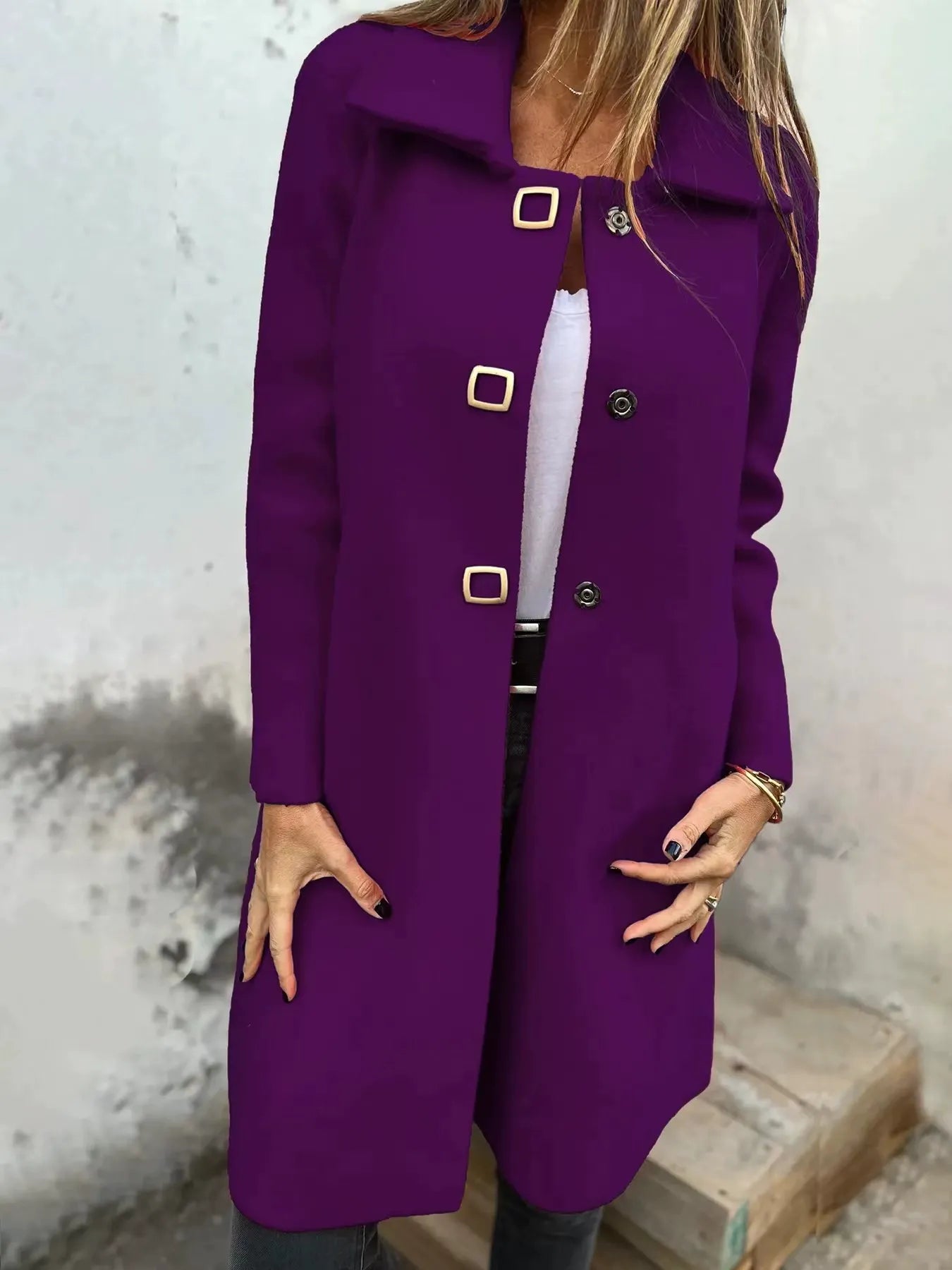 Wollkleid Elegant Knielang Schmal