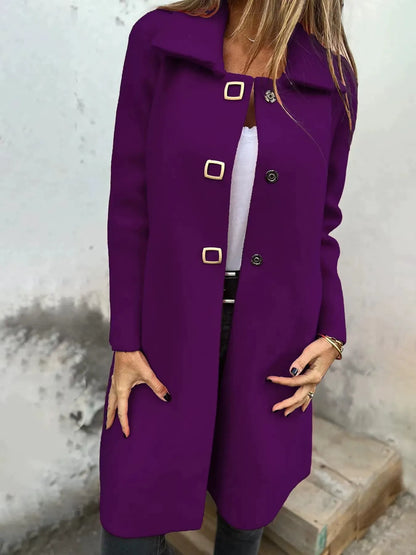 Wollkleid Elegant Knielang Schmal