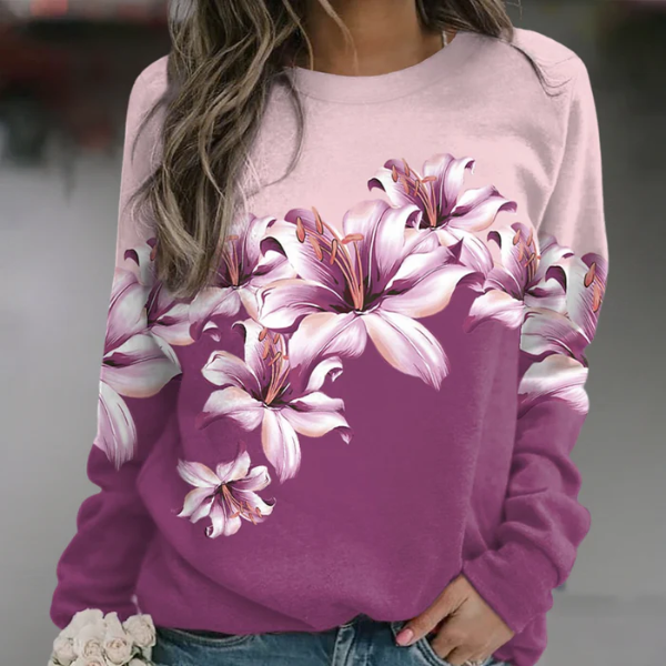 Bequemes Sweatshirt Langärmlig Casual