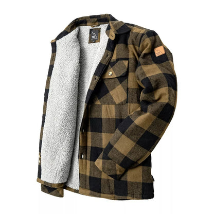 Klassische Übergangsjacke Karo Muster Damen