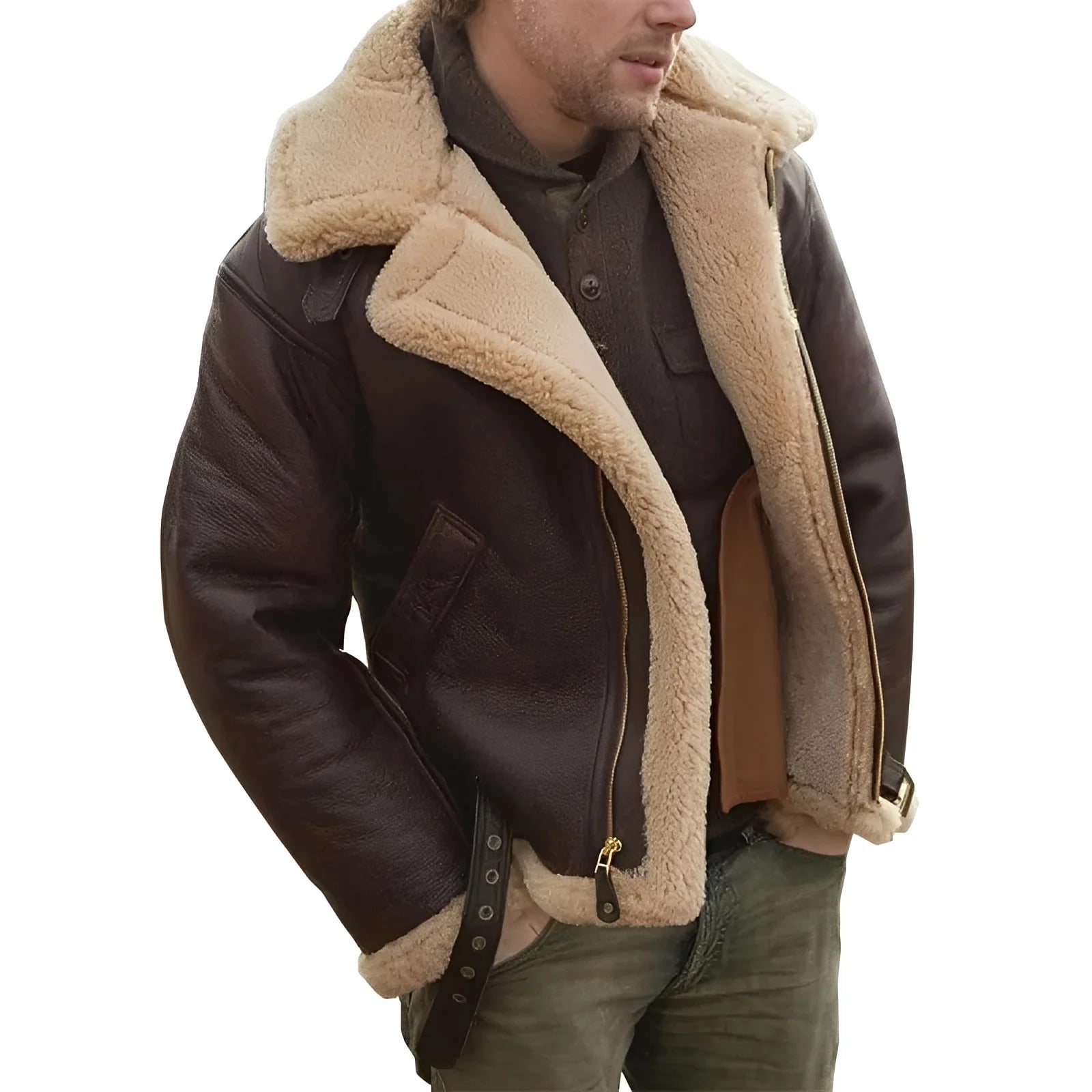 Männer Lederjacke Robust & Extra Stärke - IdealeKleiden