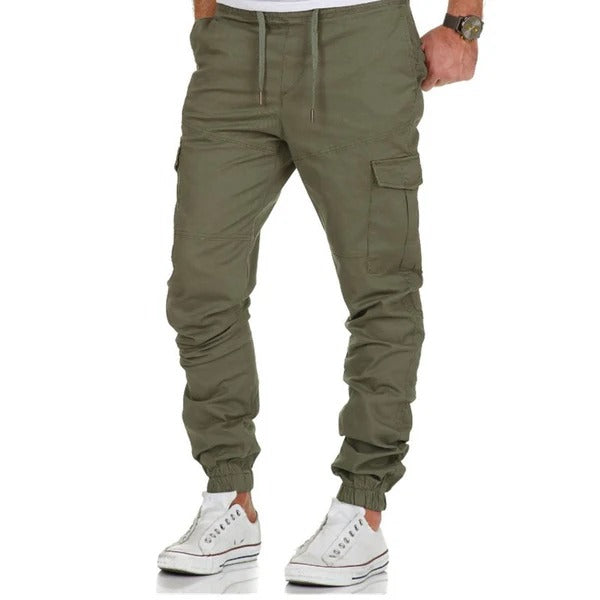 Bequeme Cargo Hosen Locker Passform Elastischer Bund
