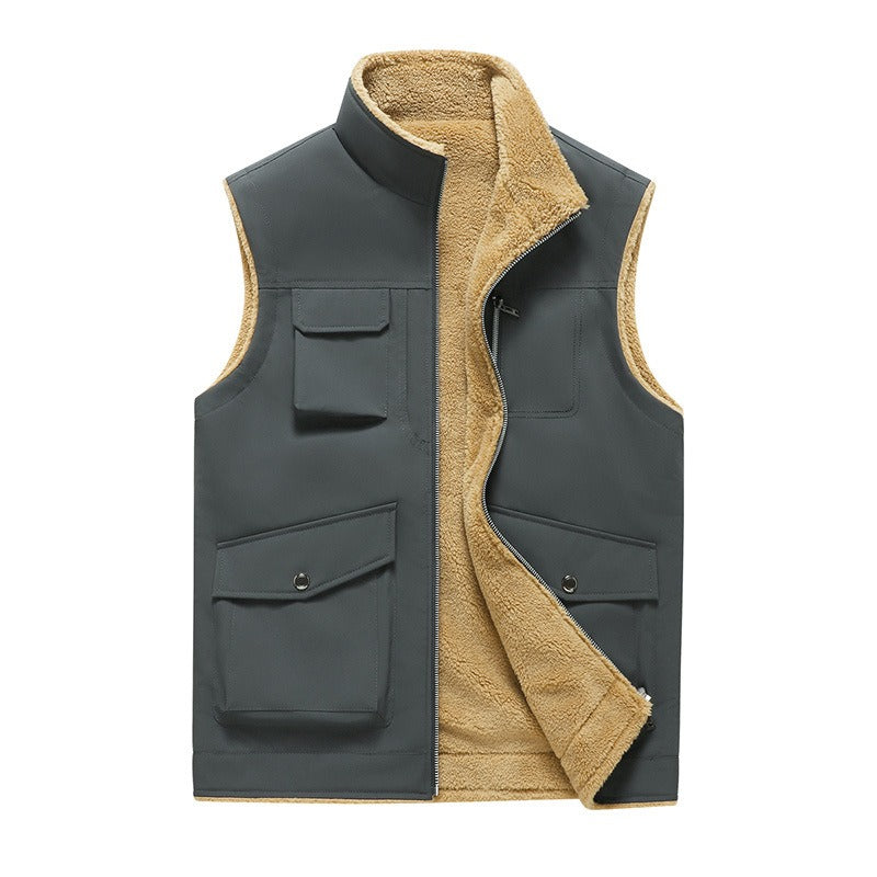 Herren Bodywarmer Fleece Soft Outdoor Taschenjacke