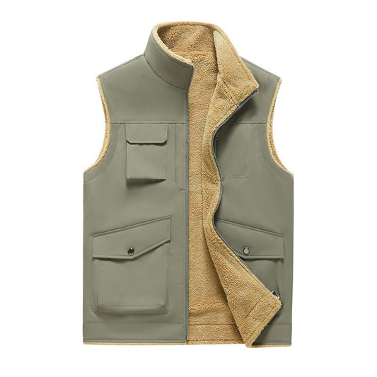 Herren Weste Outdoor Stil Vieltaschig Praktisch - IdealeKleiden