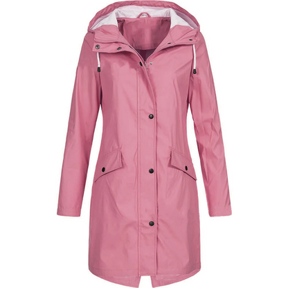 Wasserabweisende Regenjacke Frauen Taillierte Passform - IdealeKleiden