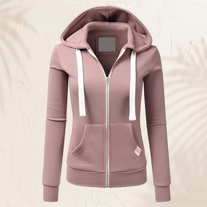 Kuscheliger Kapuzenpullover mit Reißverschluss