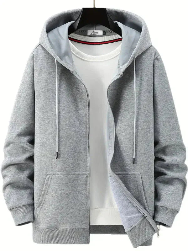 Kapuzenpullover mit Reißverschluss und Vordertaschen