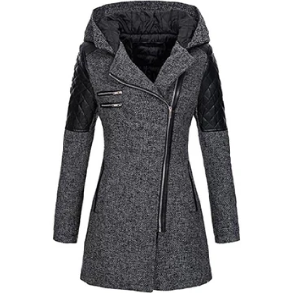 Frauen Winterjacke Taillierte Passform mit Kapuze