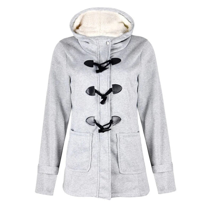 Langer Wollmantel Damen Elegant Kapuze - IdealeKleiden