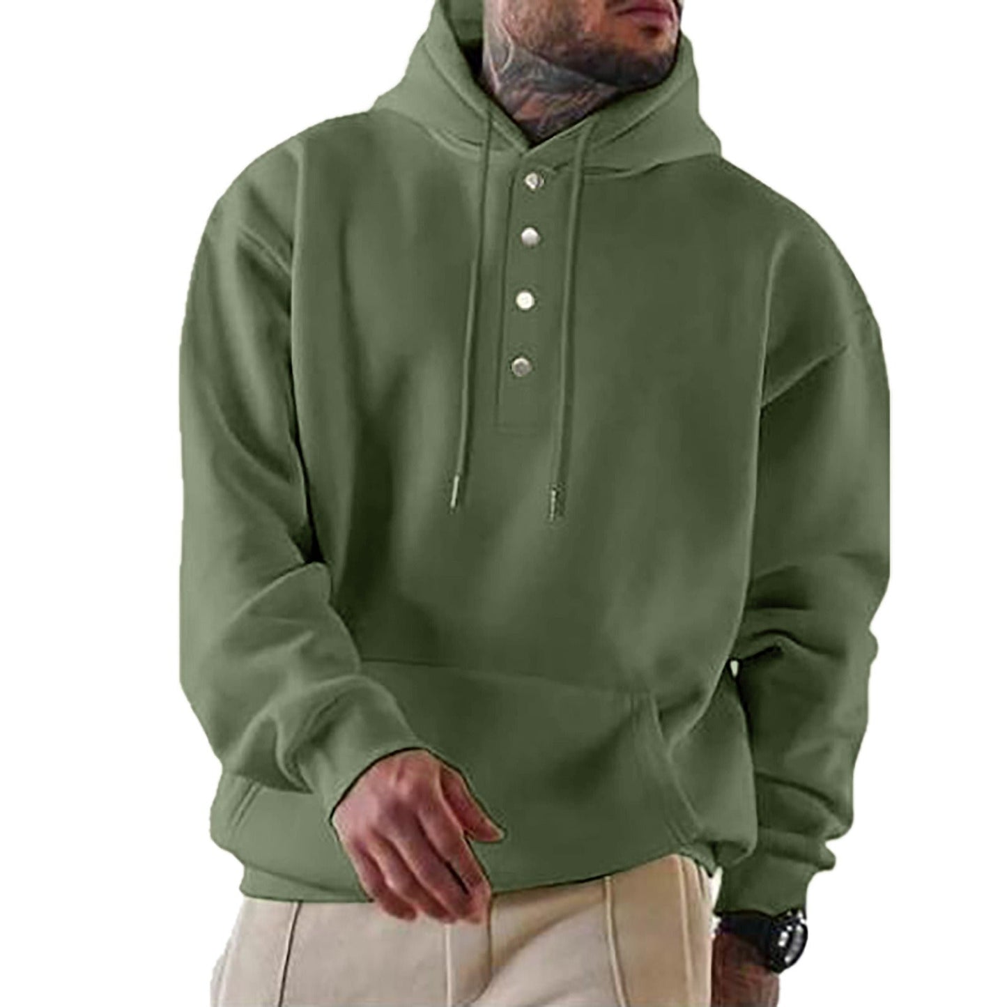 Kapuzenpullover Bequem Fleece Moderner Style