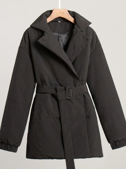 Gürteltaschen Pufferjacke Wickel Stepp Winterjacke