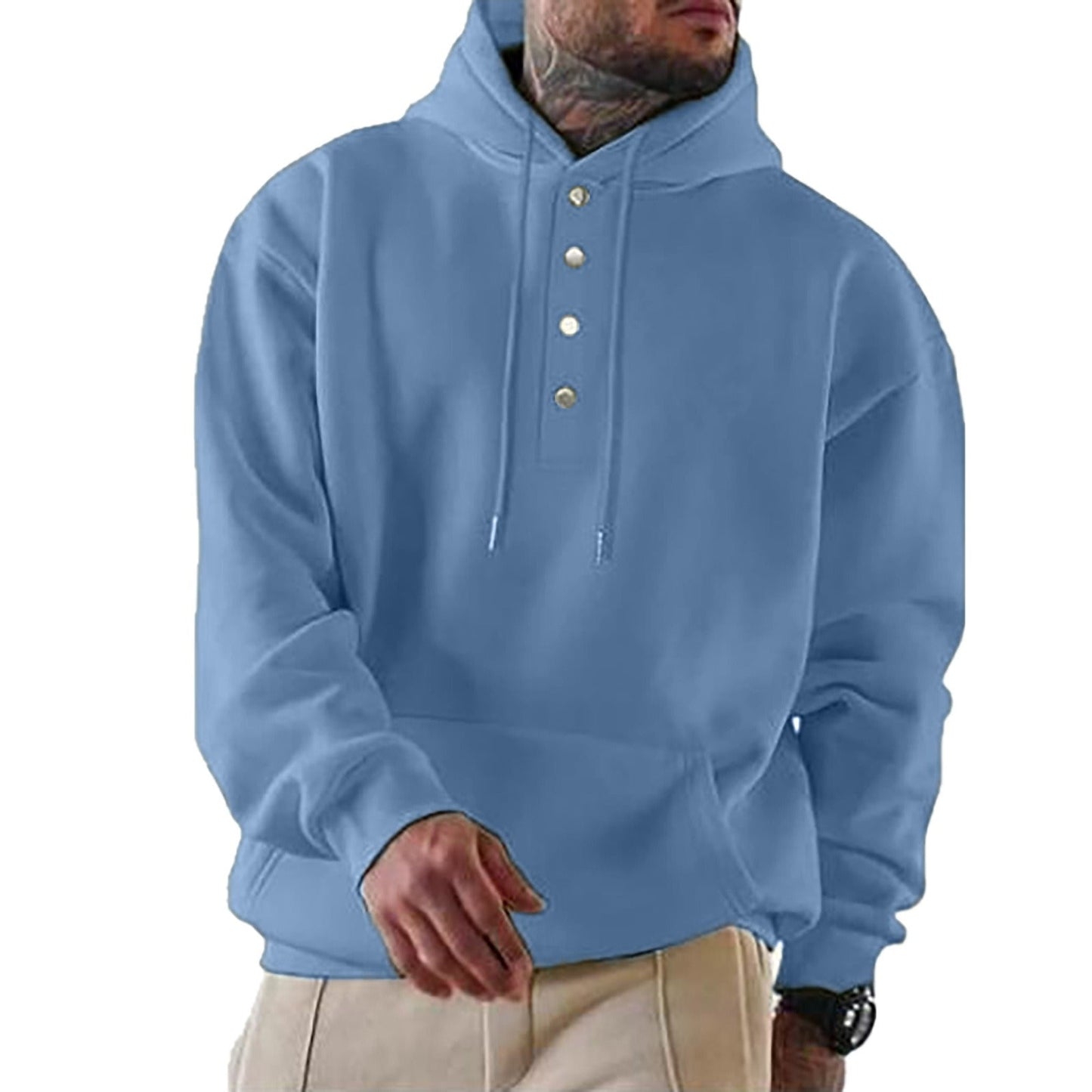 Kapuzenpullover Bequem Fleece Moderner Style