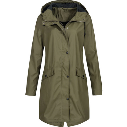 Wasserabweisende Regenjacke Frauen Taillierte Passform