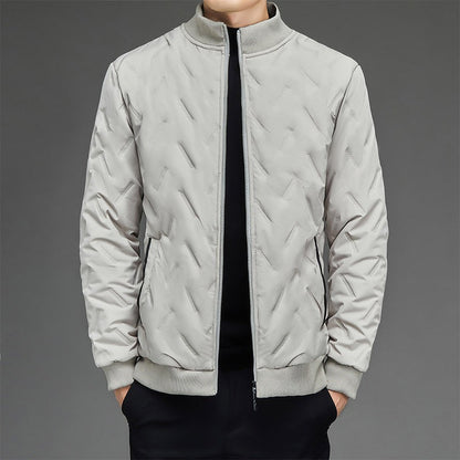 Modische Winterjacke Stehkragen Synthetik Fleece - IdealeKleiden