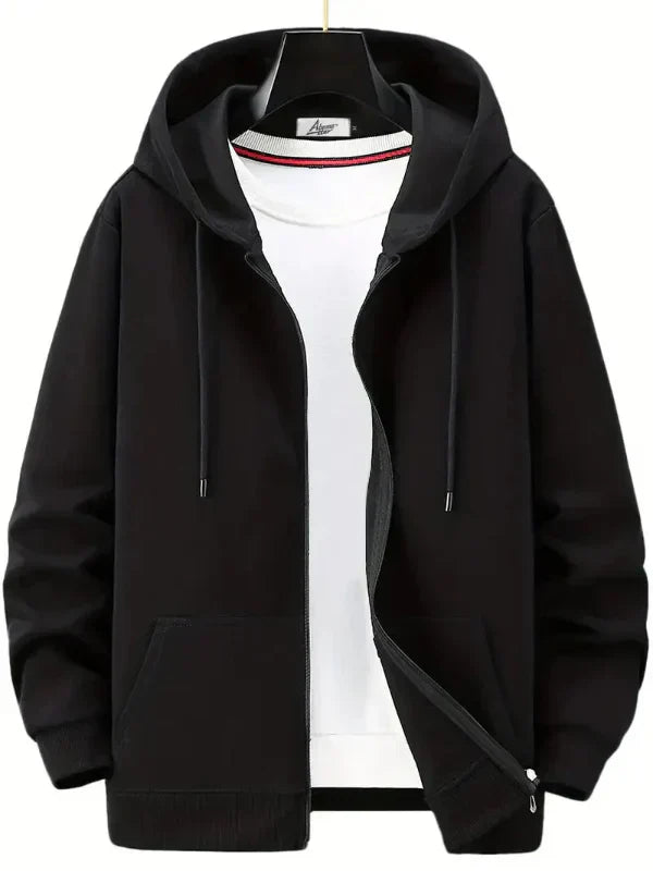 Kapuzenpullover mit Reißverschluss und Vordertaschen