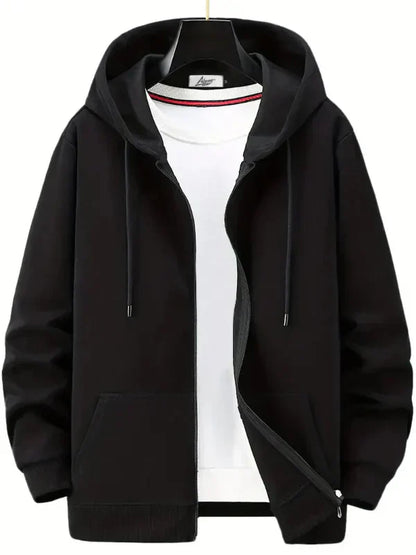 Kapuzenpullover mit Reißverschluss und Vordertaschen